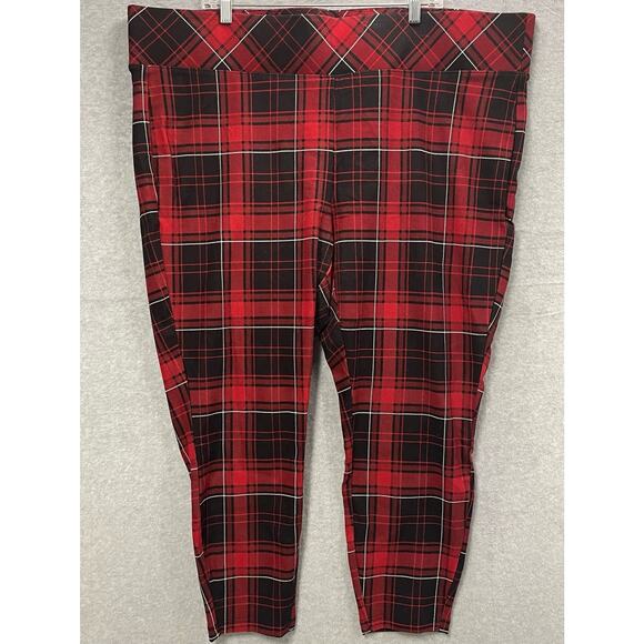 Torrid Plaid Pixie Ankle Pant Size 4X - Picture 2 of 5